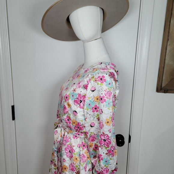 Hayden Los Angeles Pink Fit & Flare Spring Floral Dress Size Small - Picture 7 of 13